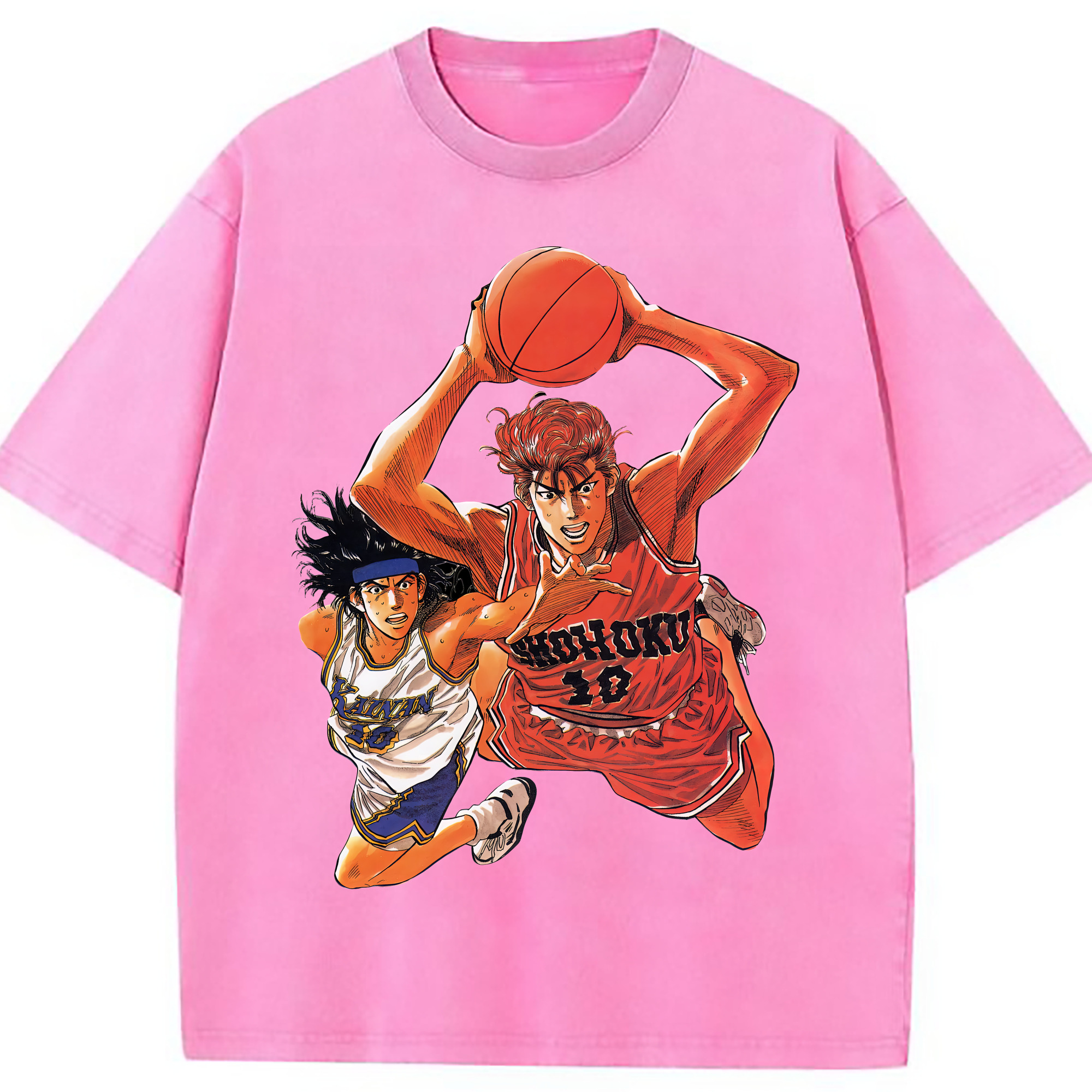 （画像用） SLAM DUNK／スラムダンク 綿100% ヴィンテージ風 半袖Tシャツ（フロントプリント）